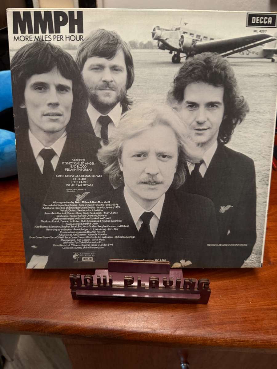 John Miles – More Miles Per Hour sleeve