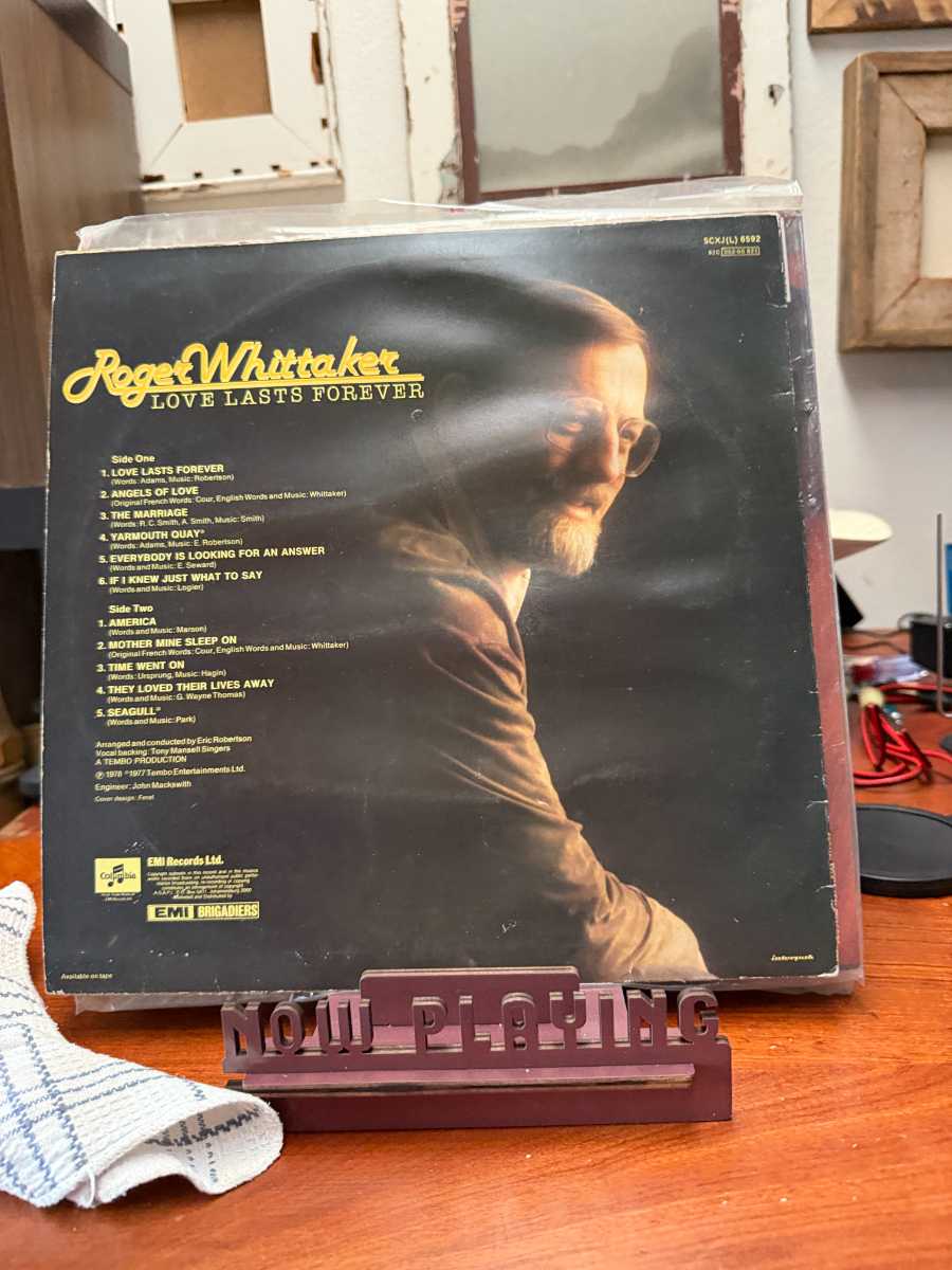 Roger Whittaker – Love Lasts Forever sleeve