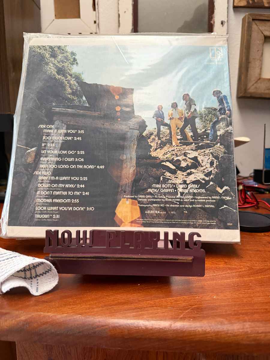 Bread – Baby I'm-A Want You sleeve