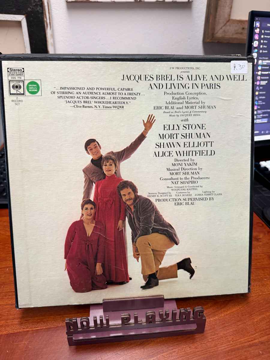 Various – Jacques Brel Is Alive and Well and Living in Paris sleeve